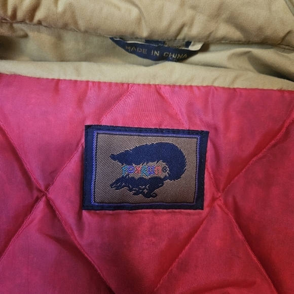 Vintage Yellow FoxRun Jacket Fur Lined Hood XL/XXL - Picture 8 of 10